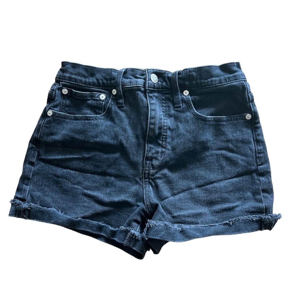 Madewell women’s high rise denim shorts in black‎ size 25